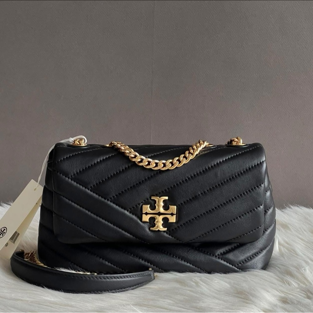 90452 - Tory Burch Small Chevron Pleated Convertible Shoulder Bag